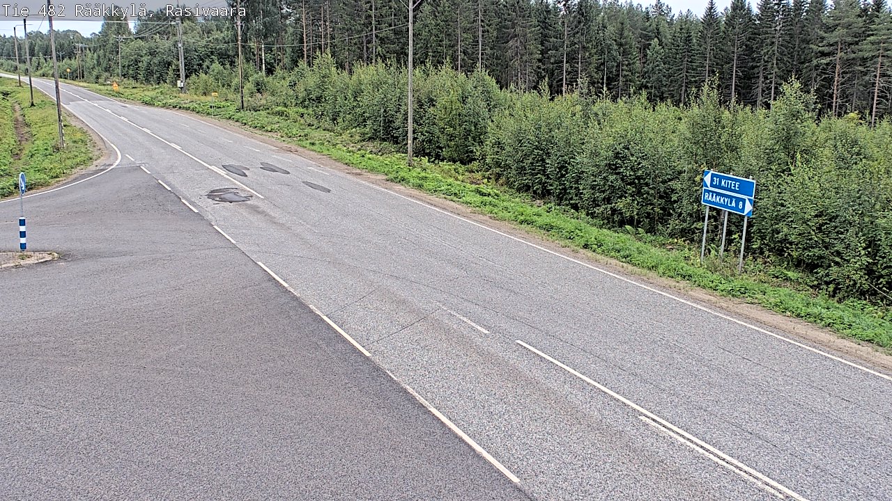 Weather Camera Image Väg 482 Rääkkylä, Rasivaara, Rääkkylä, Pohjois-Karjala