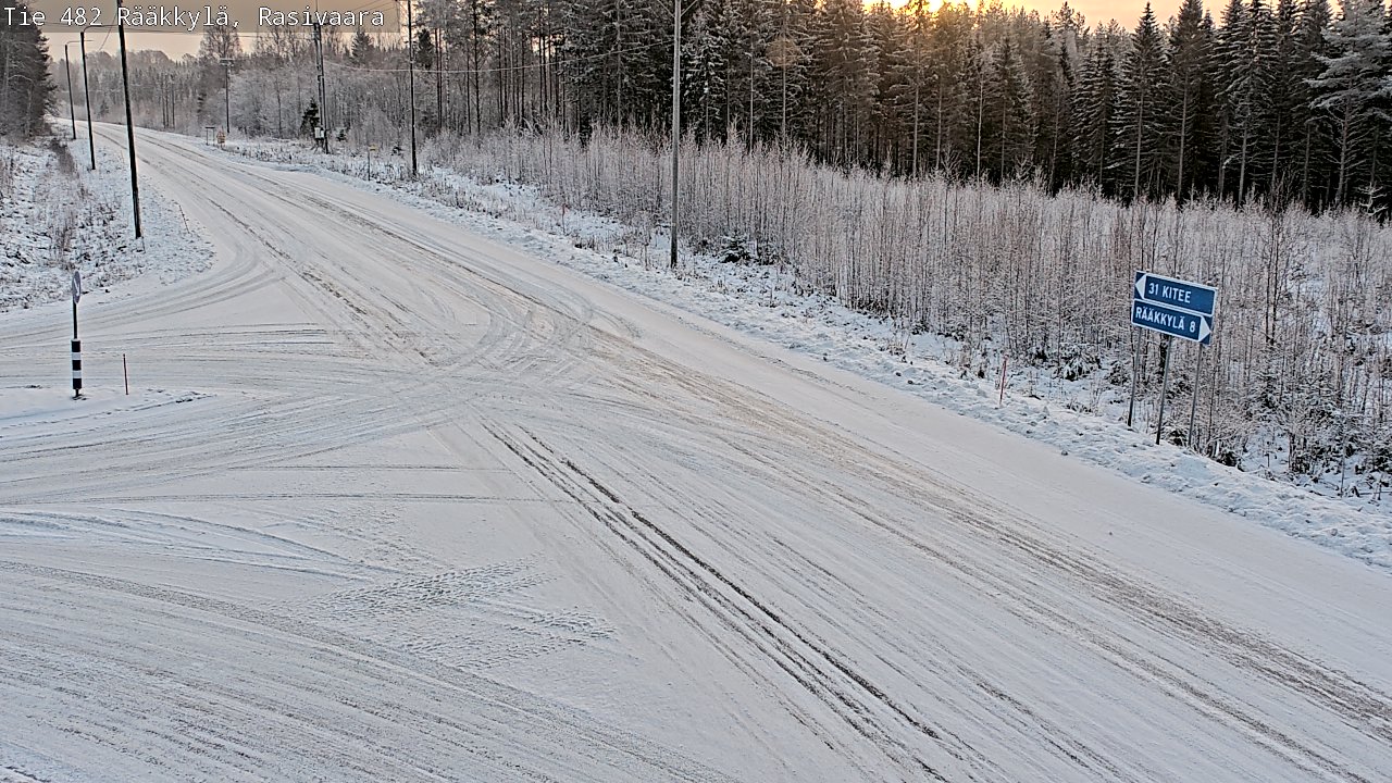 Weather Camera Image Väg 482 Rääkkylä, Rasivaara, Rääkkylä, Pohjois-Karjala