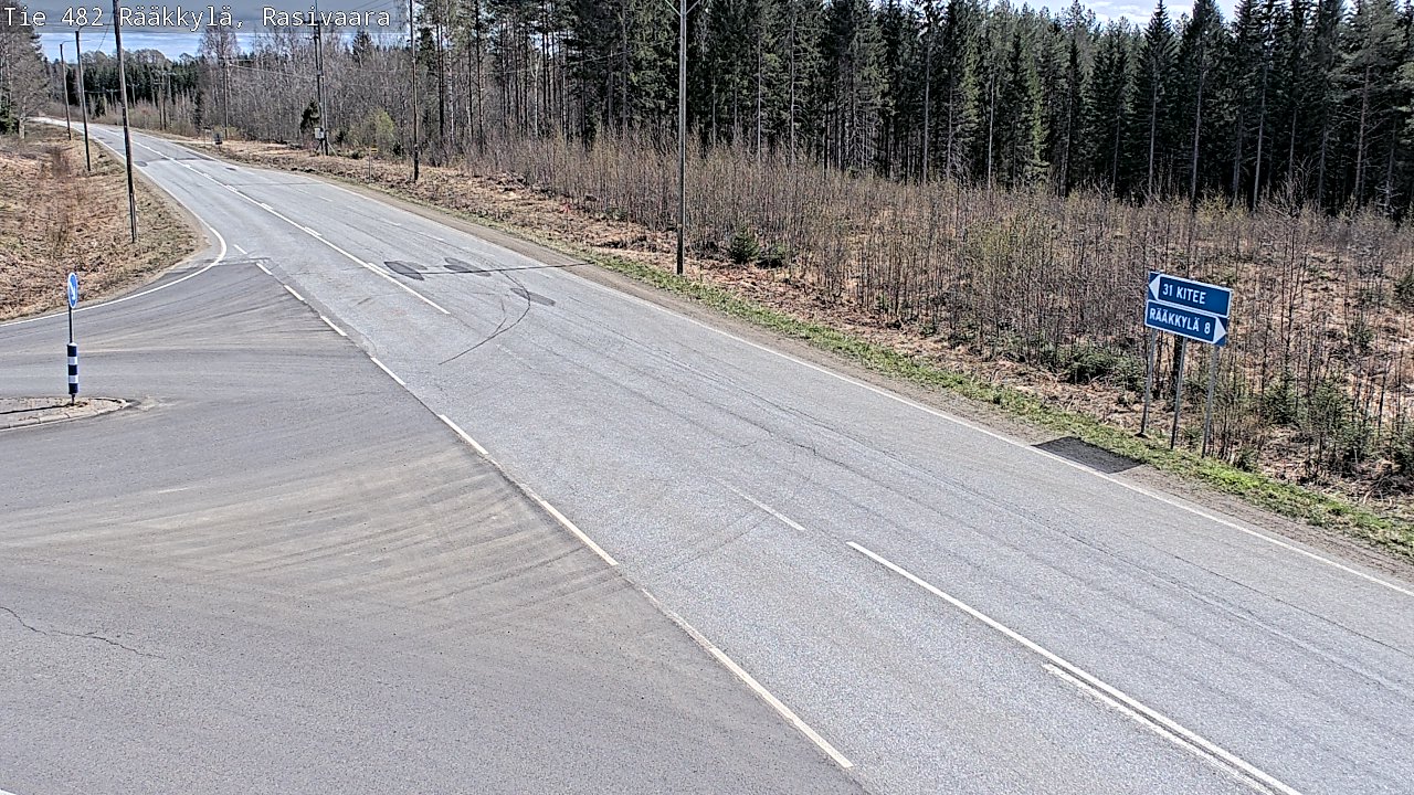 Weather Camera Image Väg 482 Rääkkylä, Rasivaara, Rääkkylä, Pohjois-Karjala