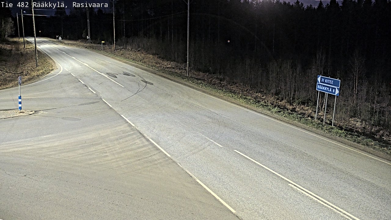 Weather Camera Image Väg 482 Rääkkylä, Rasivaara, Rääkkylä, Pohjois-Karjala
