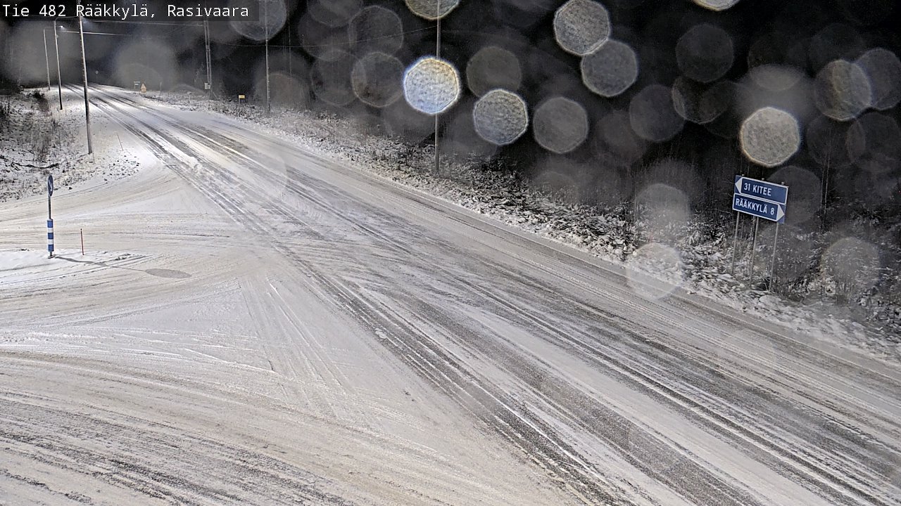 Weather Camera Image Väg 482 Rääkkylä, Rasivaara, Rääkkylä, Pohjois-Karjala
