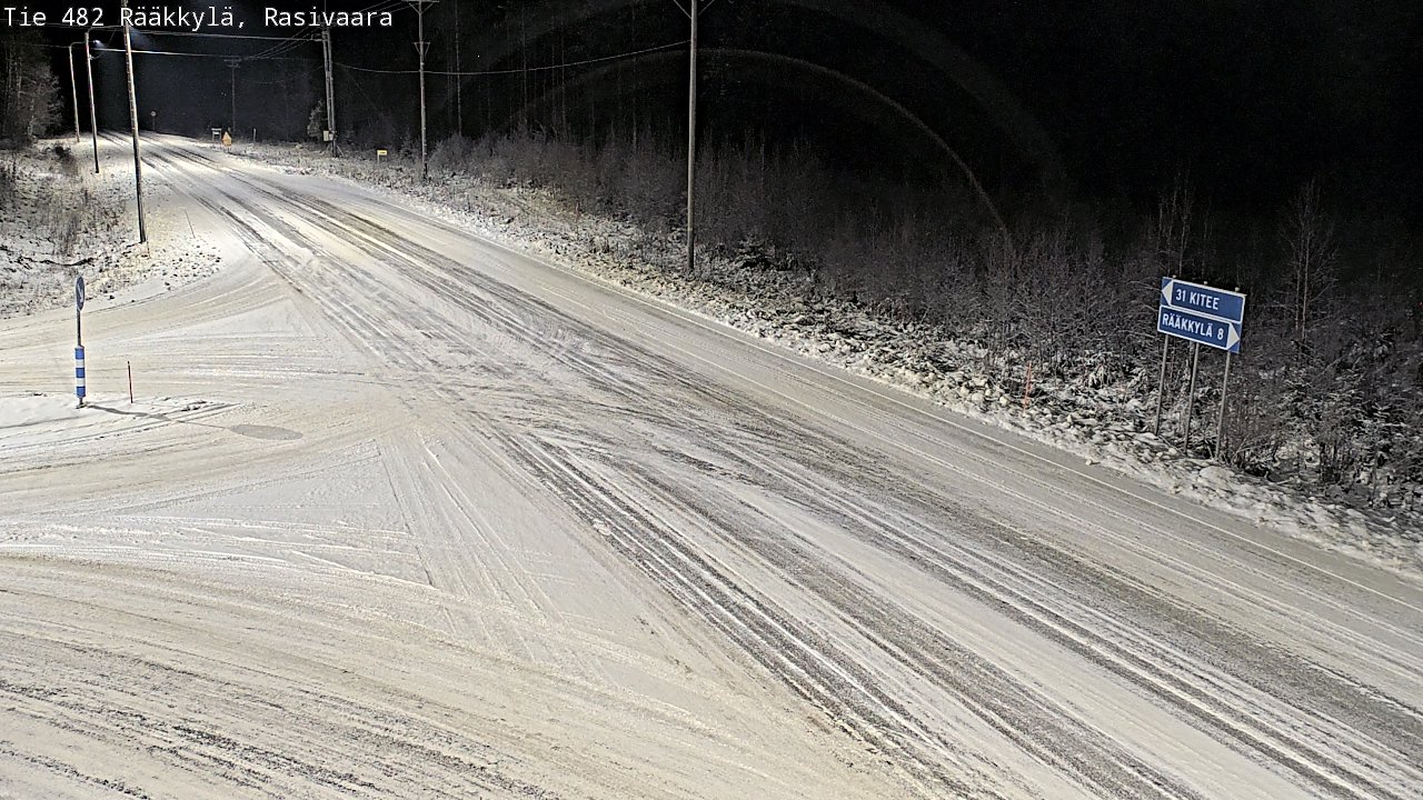 Weather Camera Image Väg 482 Rääkkylä, Rasivaara, Rääkkylä, Pohjois-Karjala