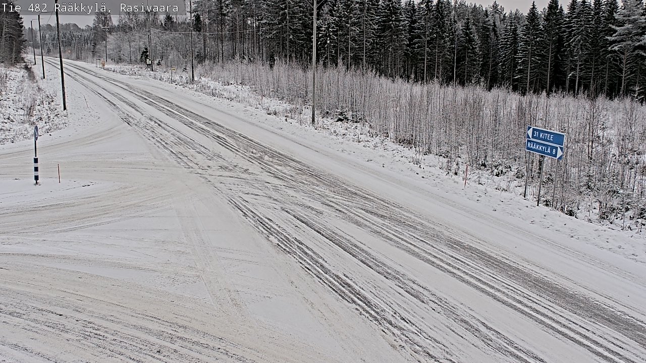 Weather Camera Image Väg 482 Rääkkylä, Rasivaara, Rääkkylä, Pohjois-Karjala