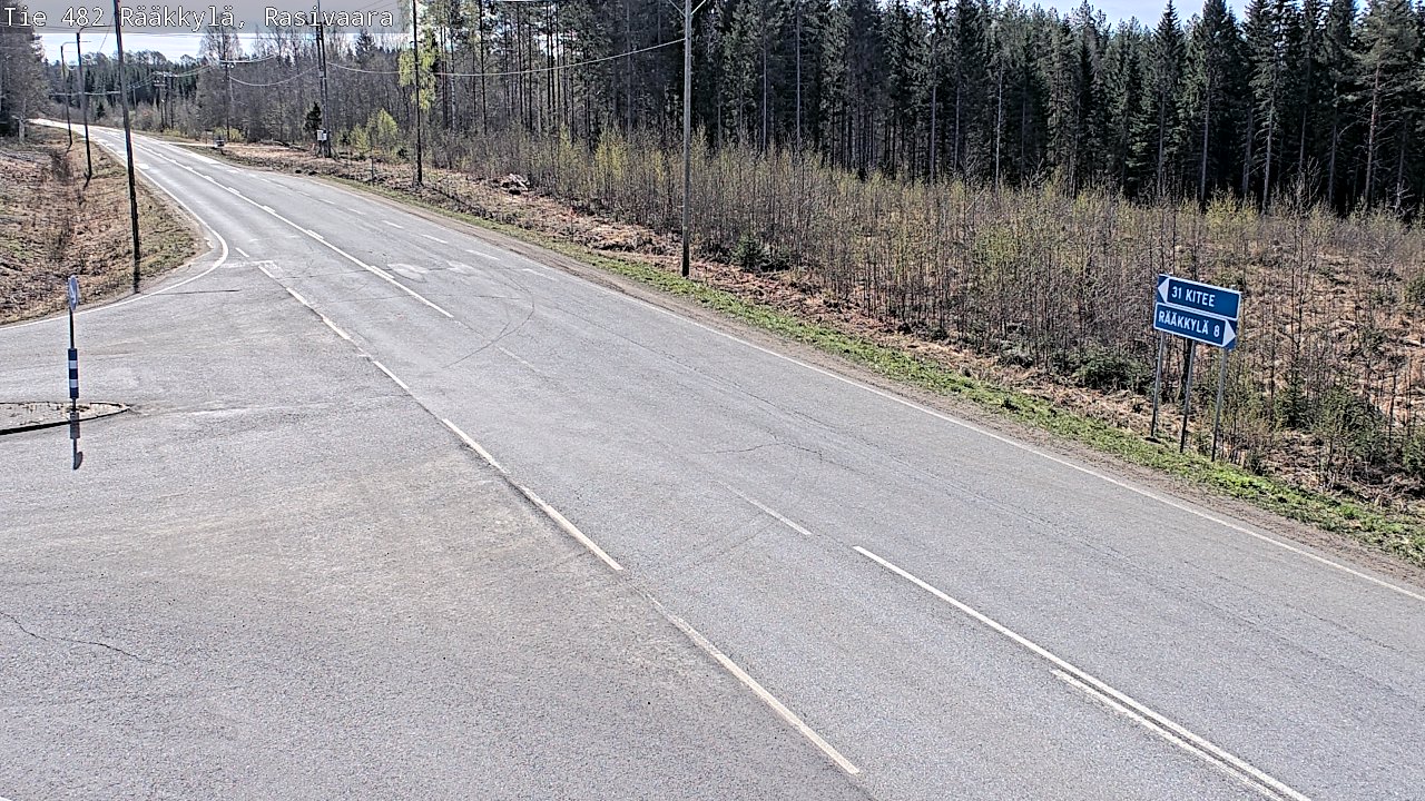 Weather Camera Image Road 482 Rääkkylä, Rasivaara, Rääkkylä, Pohjois-Karjala