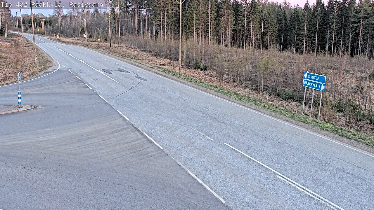 Weather Camera Image Väg 482 Rääkkylä, Rasivaara, Rääkkylä, Pohjois-Karjala