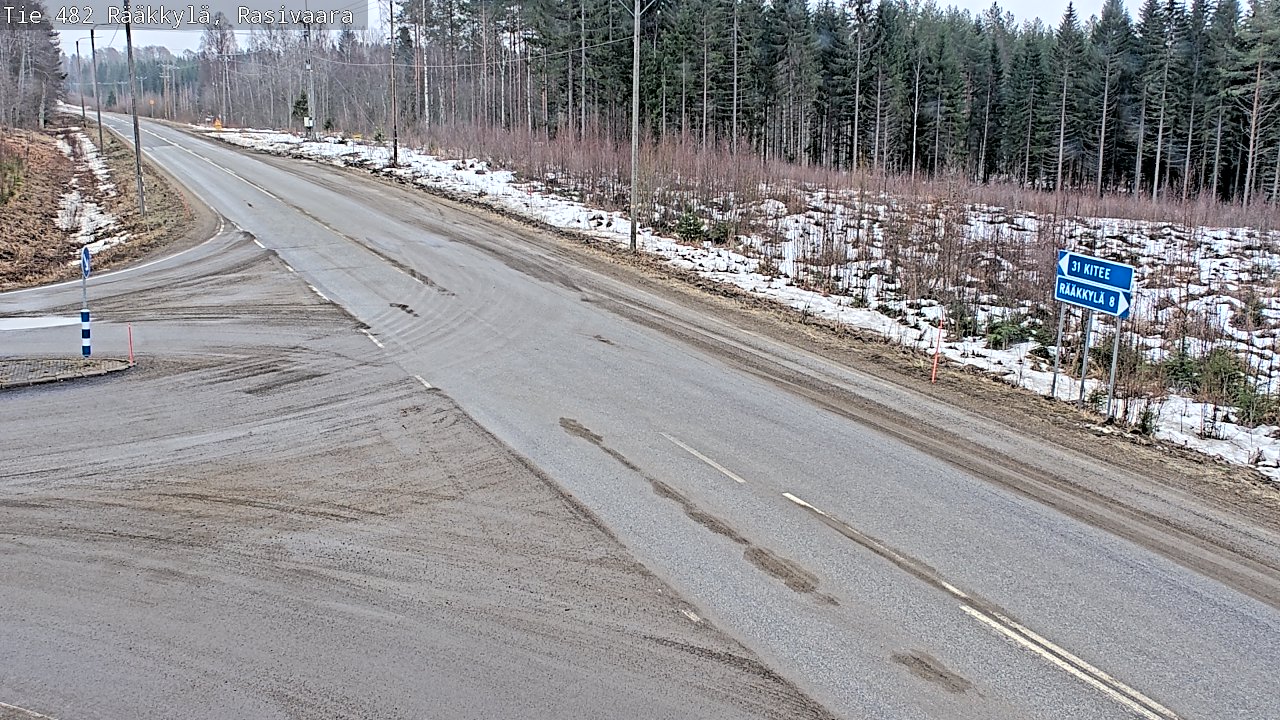 Weather Camera Image Road 482 Rääkkylä, Rasivaara, Rääkkylä, Pohjois-Karjala