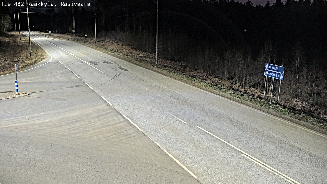 Weather Camera Image Väg 482 Rääkkylä, Rasivaara, Rääkkylä, Pohjois-Karjala