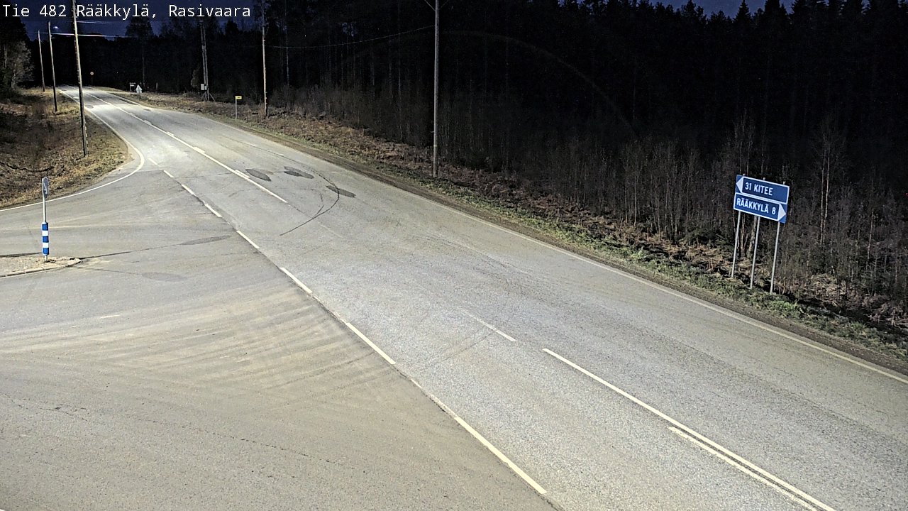 Weather Camera Image Väg 482 Rääkkylä, Rasivaara, Rääkkylä, Pohjois-Karjala