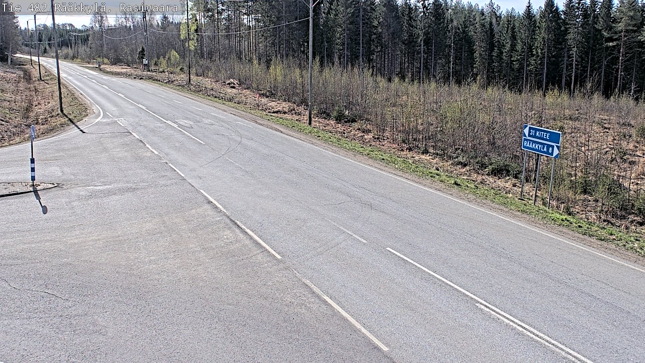 Weather Camera Image Road 482 Rääkkylä, Rasivaara, Rääkkylä, Pohjois-Karjala
