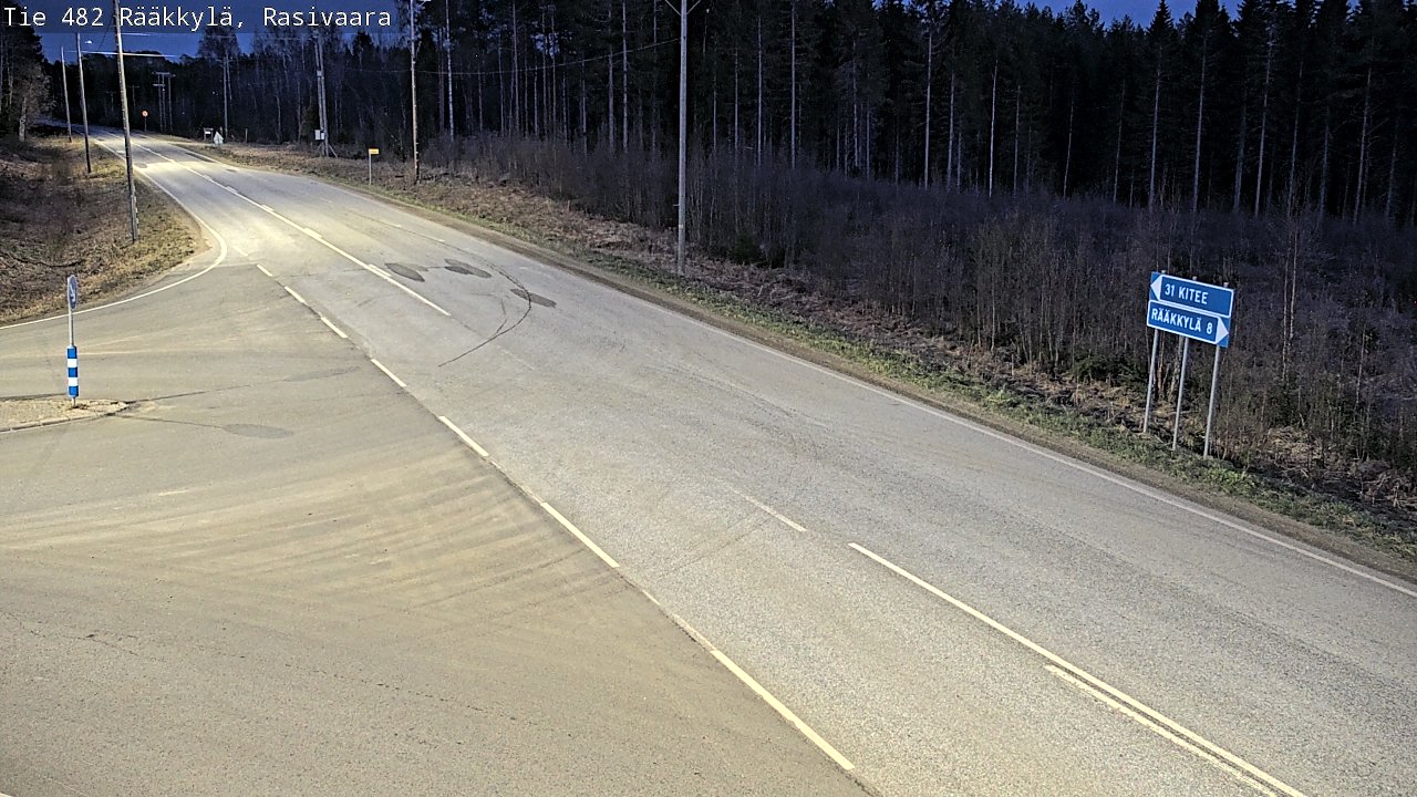 Weather Camera Image Väg 482 Rääkkylä, Rasivaara, Rääkkylä, Pohjois-Karjala