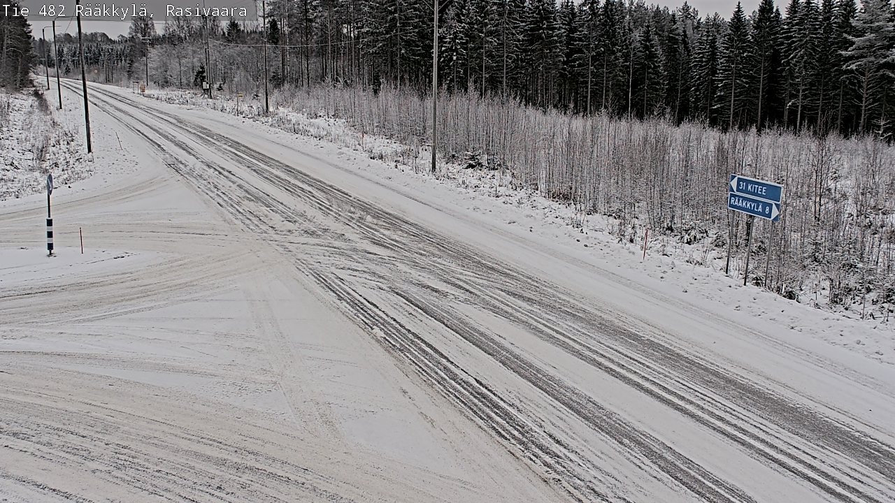 Weather Camera Image Väg 482 Rääkkylä, Rasivaara, Rääkkylä, Pohjois-Karjala