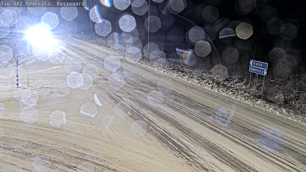 Weather Camera Image Väg 482 Rääkkylä, Rasivaara, Rääkkylä, Pohjois-Karjala