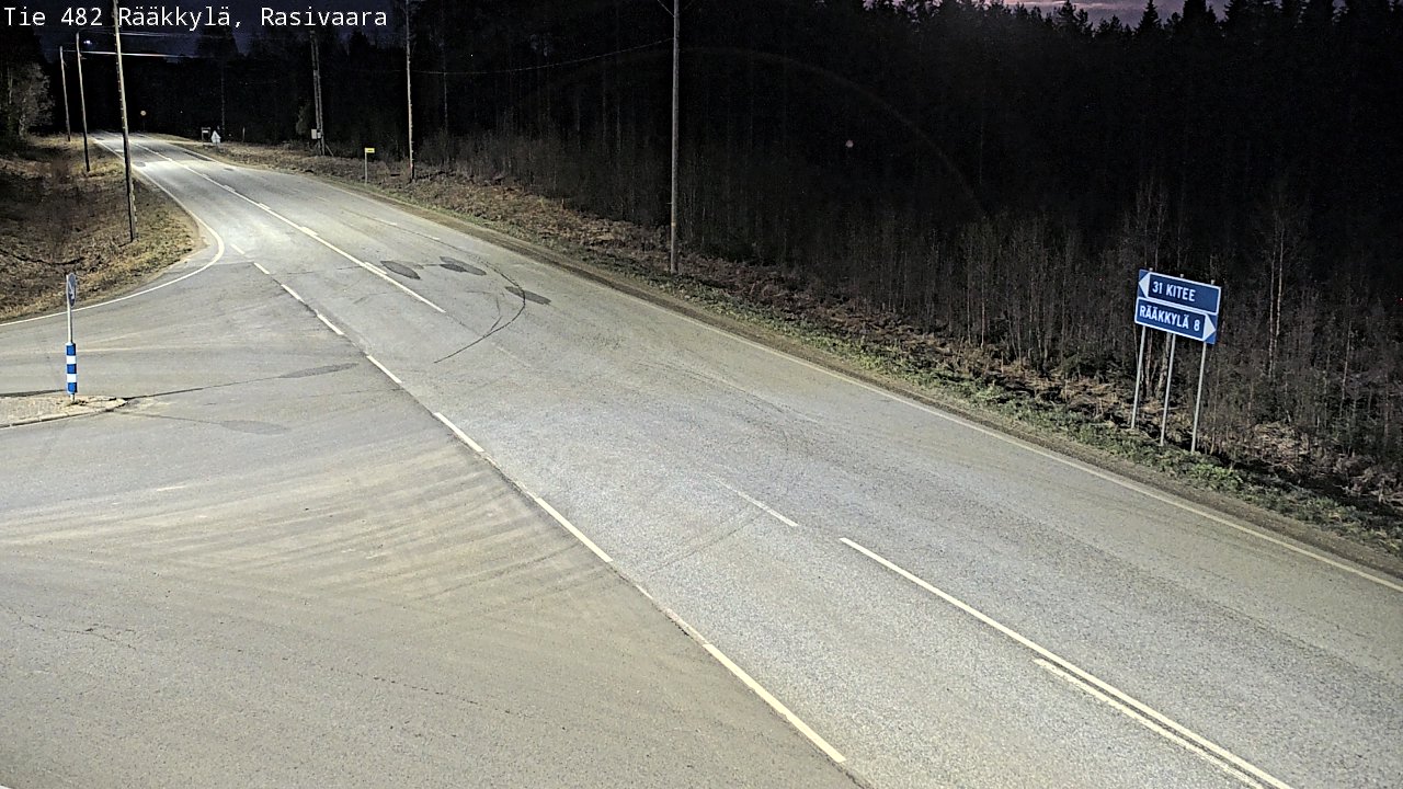 Weather Camera Image Väg 482 Rääkkylä, Rasivaara, Rääkkylä, Pohjois-Karjala