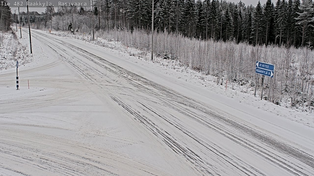 Weather Camera Image Väg 482 Rääkkylä, Rasivaara, Rääkkylä, Pohjois-Karjala
