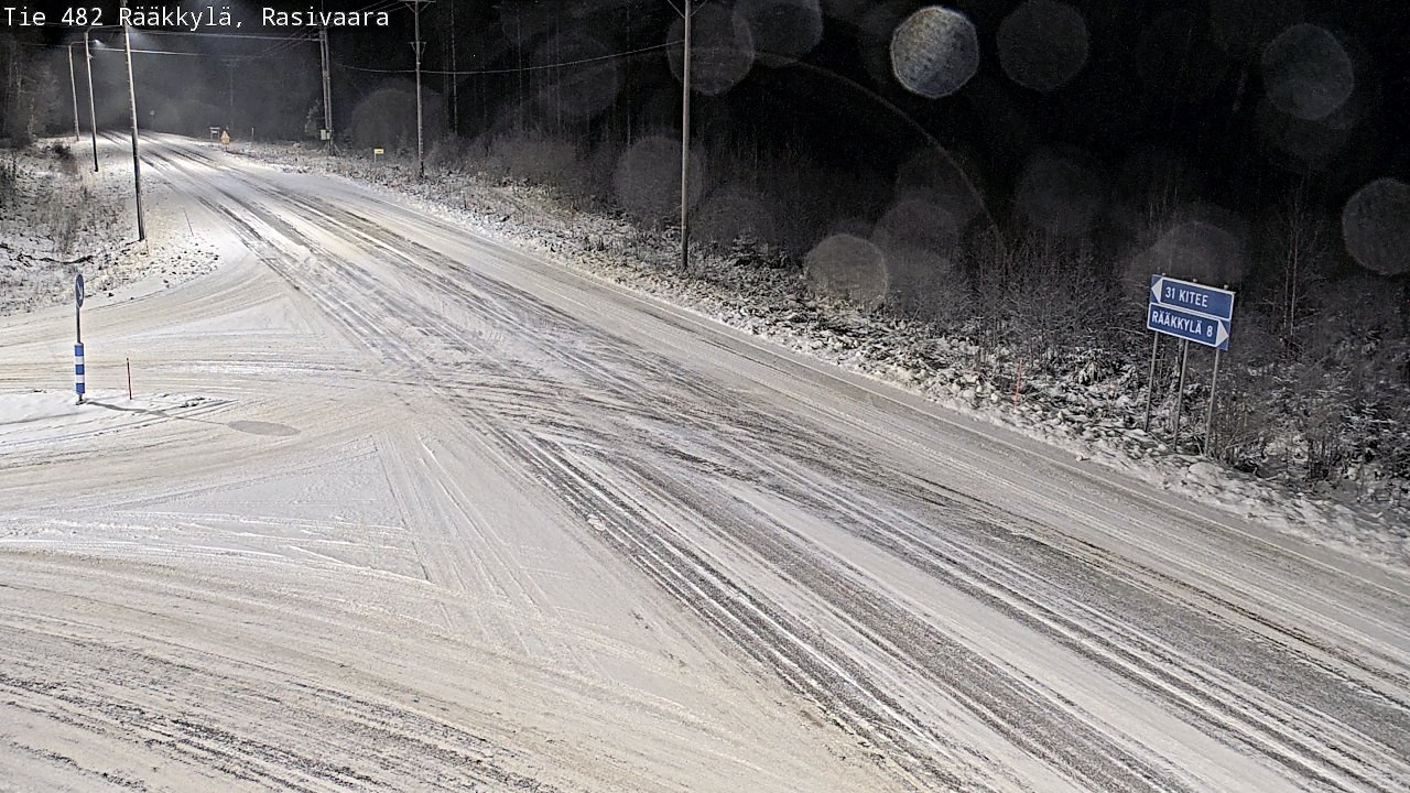 Weather Camera Image Väg 482 Rääkkylä, Rasivaara, Rääkkylä, Pohjois-Karjala