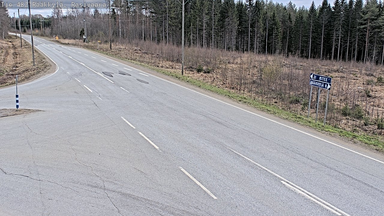 Weather Camera Image Road 482 Rääkkylä, Rasivaara, Rääkkylä, Pohjois-Karjala
