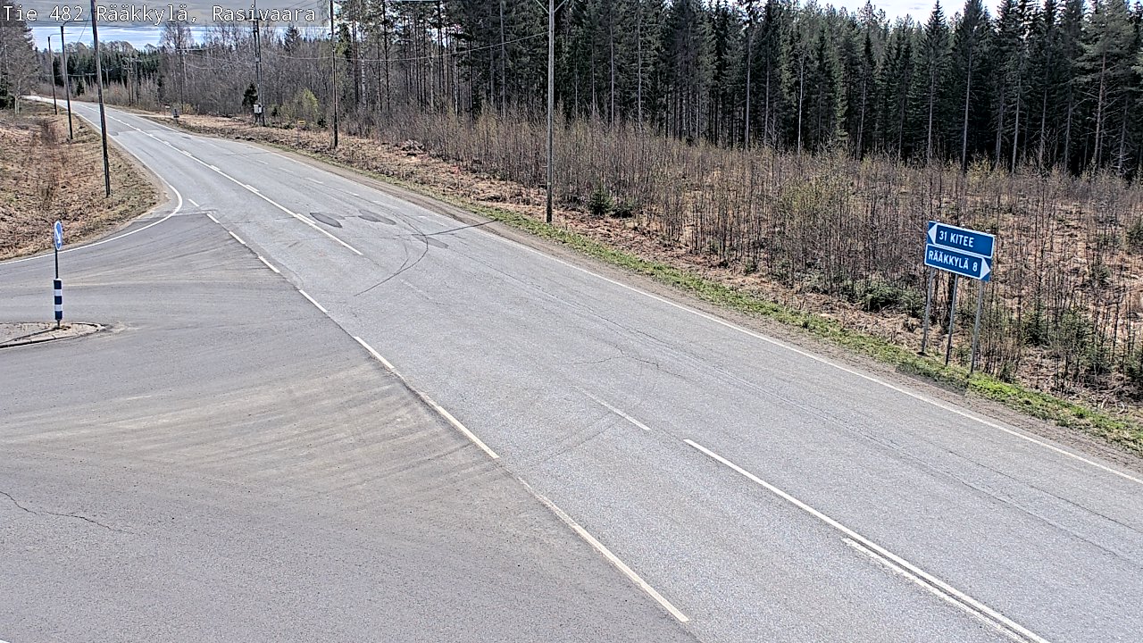Weather Camera Image Väg 482 Rääkkylä, Rasivaara, Rääkkylä, Pohjois-Karjala