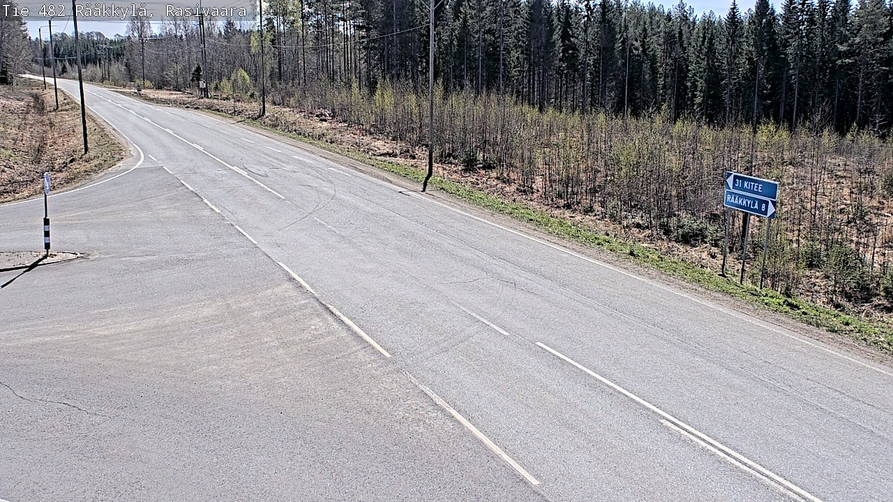 Weather Camera Image Road 482 Rääkkylä, Rasivaara, Rääkkylä, Pohjois-Karjala