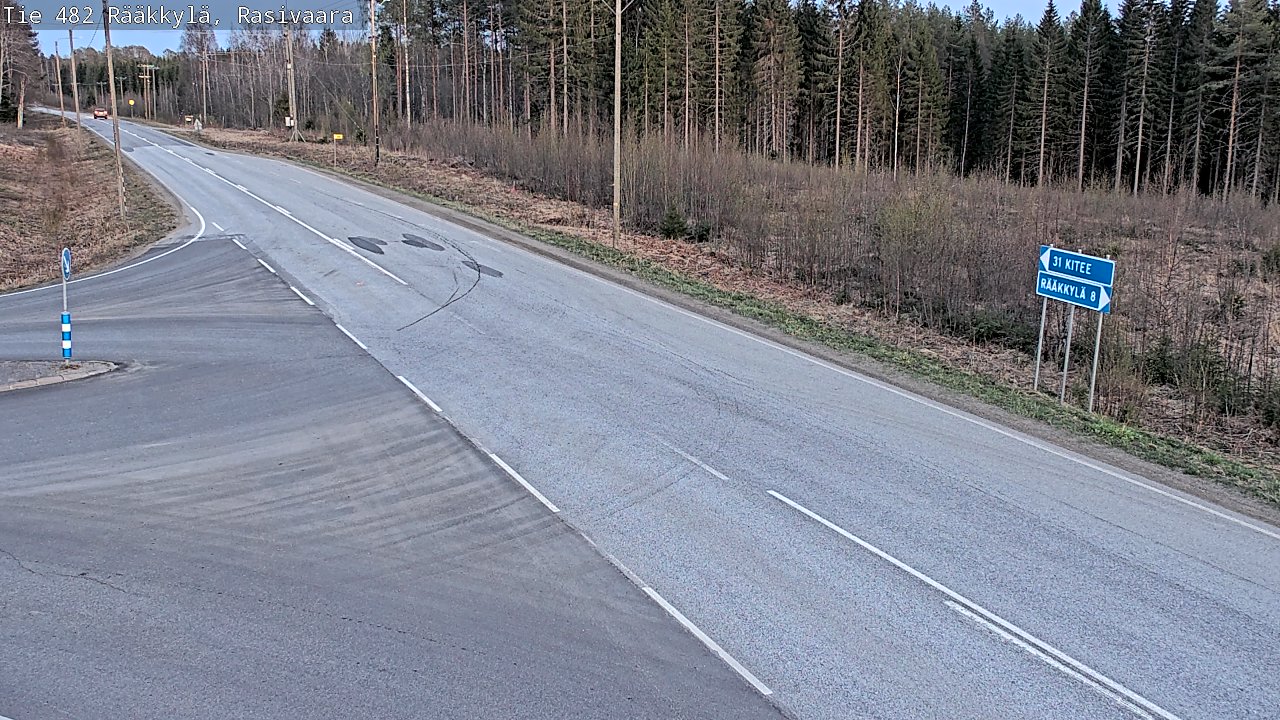 Weather Camera Image Väg 482 Rääkkylä, Rasivaara, Rääkkylä, Pohjois-Karjala