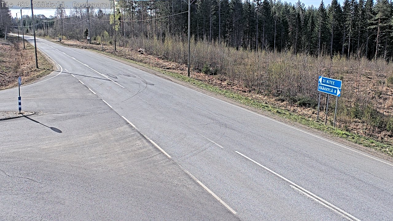 Weather Camera Image Road 482 Rääkkylä, Rasivaara, Rääkkylä, Pohjois-Karjala