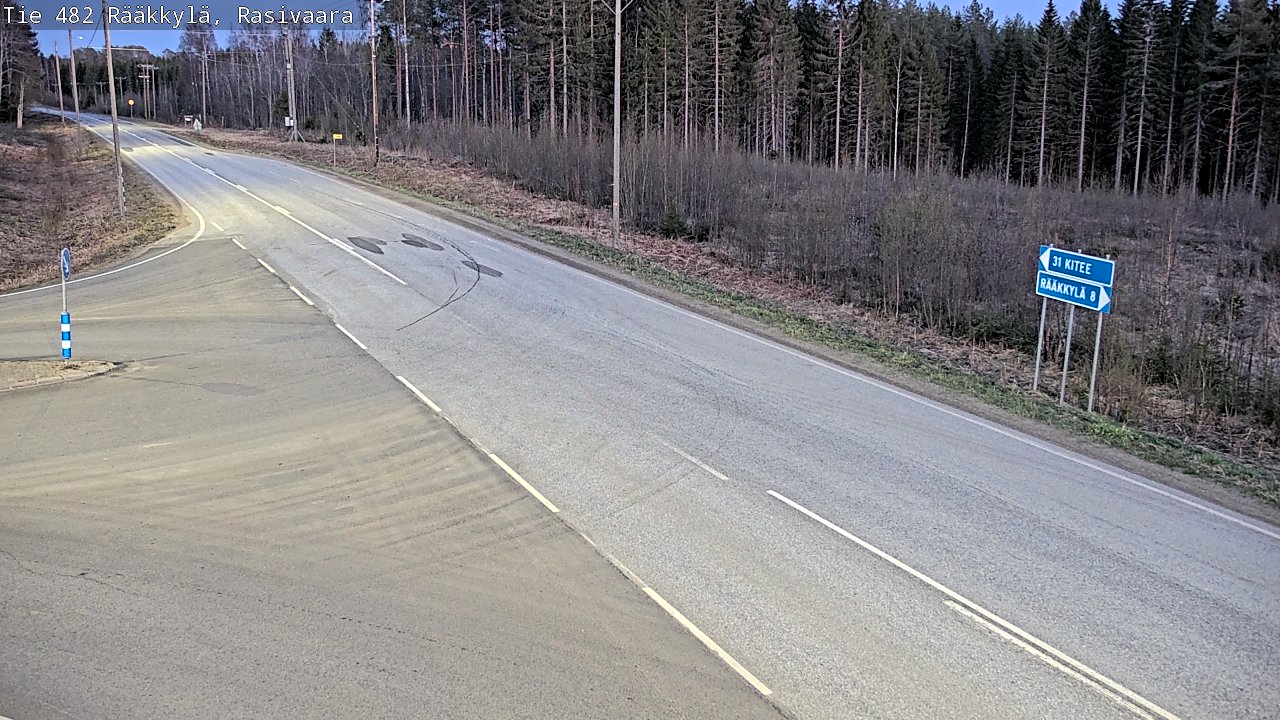 Weather Camera Image Väg 482 Rääkkylä, Rasivaara, Rääkkylä, Pohjois-Karjala