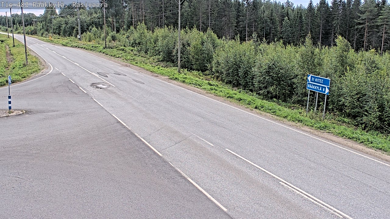 Weather Camera Image Road 482 Rääkkylä, Rasivaara, Rääkkylä, Pohjois-Karjala