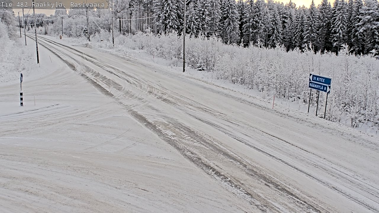 Weather Camera Image Väg 482 Rääkkylä, Rasivaara, Rääkkylä, Pohjois-Karjala