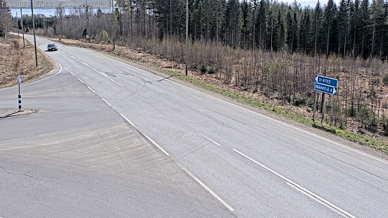 Weather Camera Image Väg 482 Rääkkylä, Rasivaara, Rääkkylä, Pohjois-Karjala