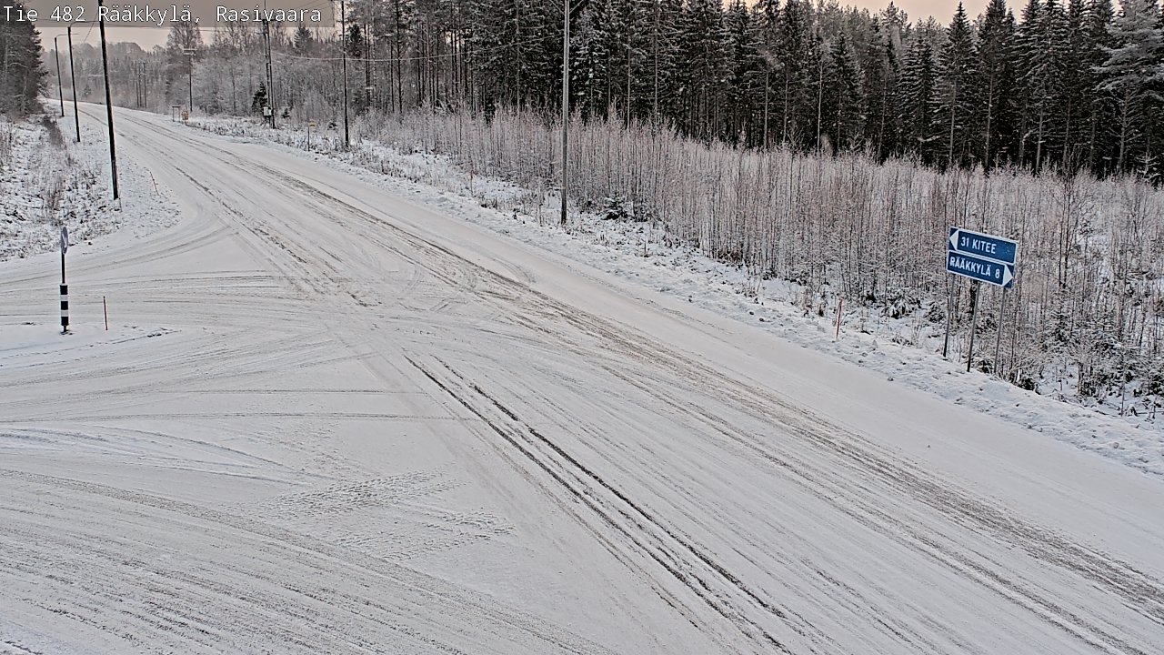 Weather Camera Image Väg 482 Rääkkylä, Rasivaara, Rääkkylä, Pohjois-Karjala