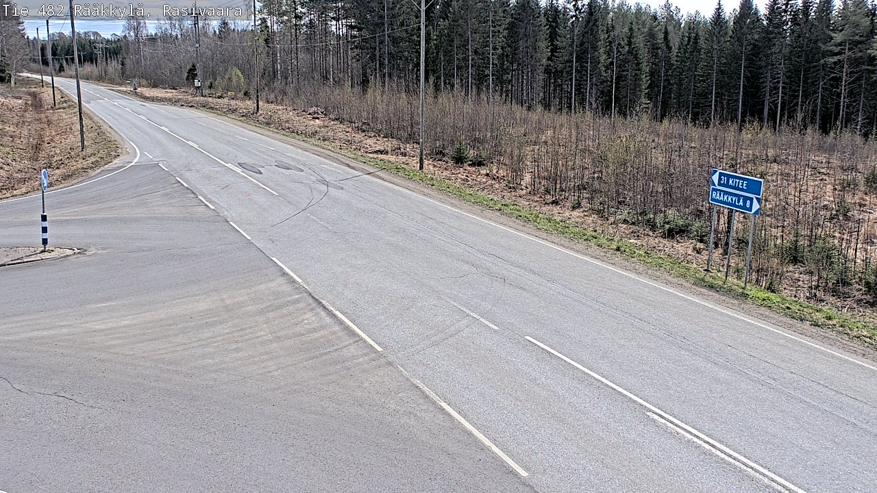 Weather Camera Image Väg 482 Rääkkylä, Rasivaara, Rääkkylä, Pohjois-Karjala