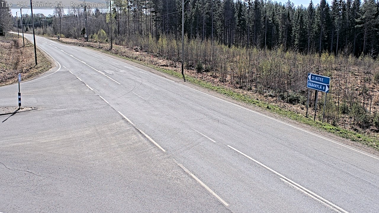 Weather Camera Image Road 482 Rääkkylä, Rasivaara, Rääkkylä, Pohjois-Karjala