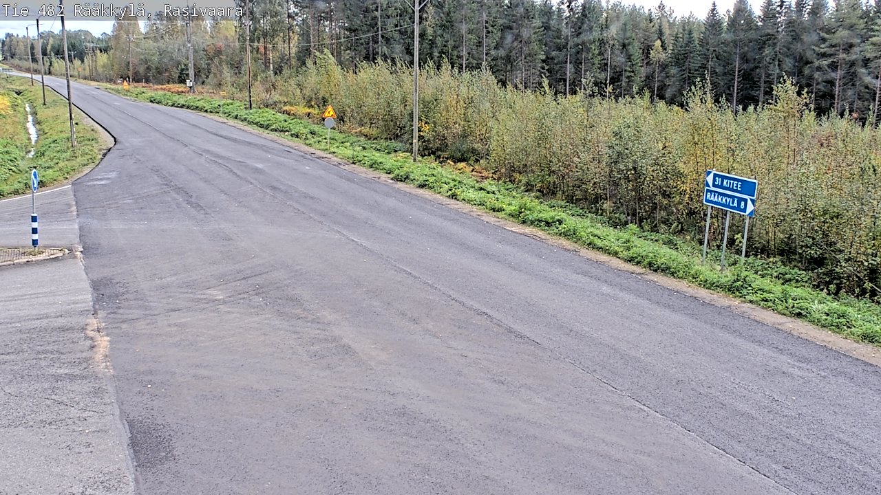Weather Camera Image Väg 482 Rääkkylä, Rasivaara, Rääkkylä, Pohjois-Karjala