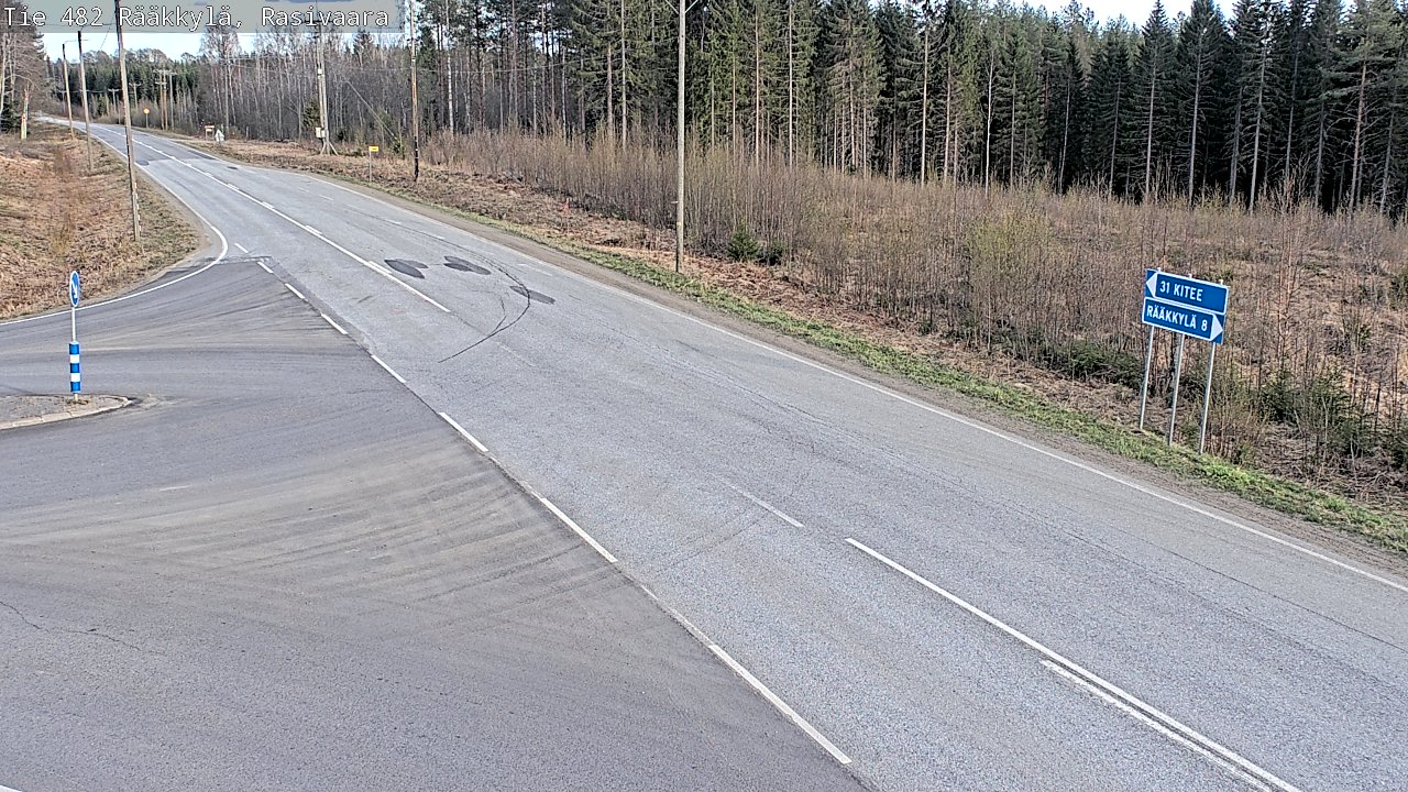 Weather Camera Image Väg 482 Rääkkylä, Rasivaara, Rääkkylä, Pohjois-Karjala
