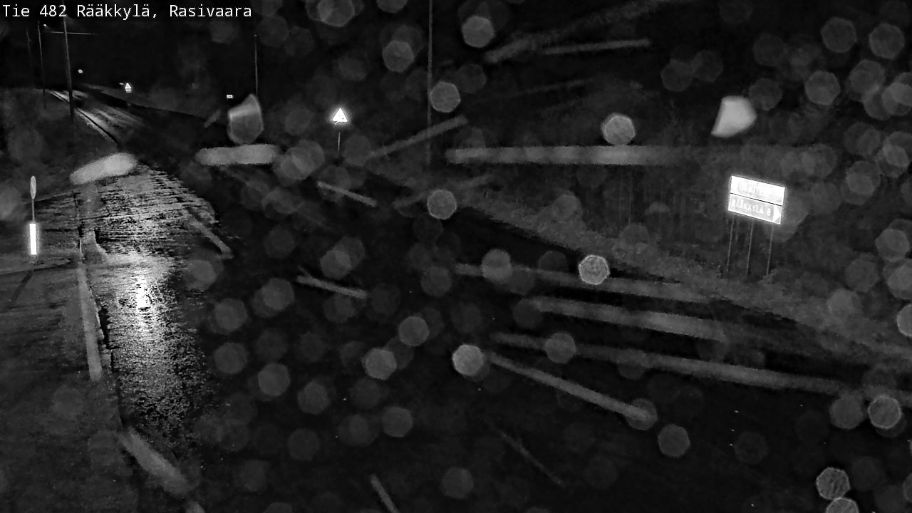 Weather Camera Image Väg 482 Rääkkylä, Rasivaara, Rääkkylä, Pohjois-Karjala