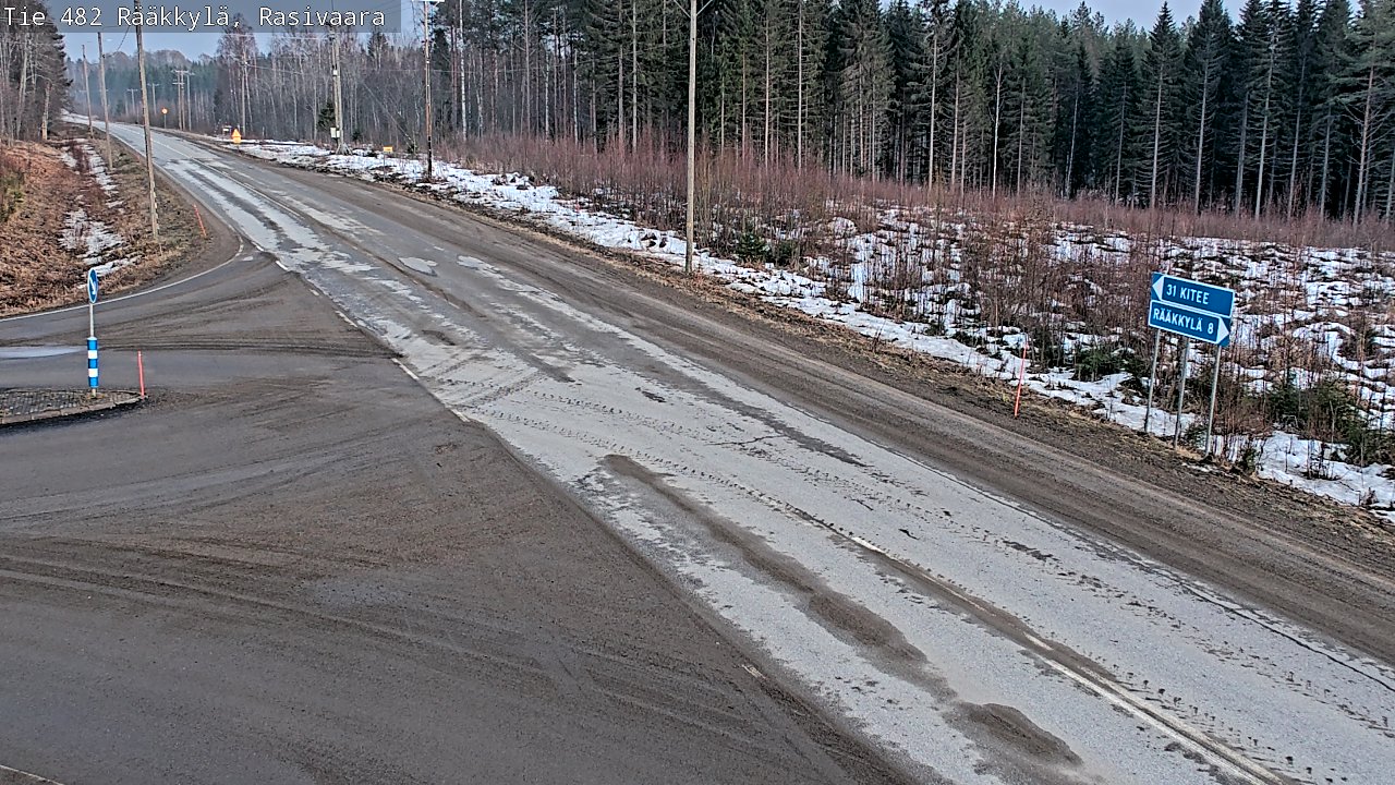 Weather Camera Image Road 482 Rääkkylä, Rasivaara, Rääkkylä, Pohjois-Karjala