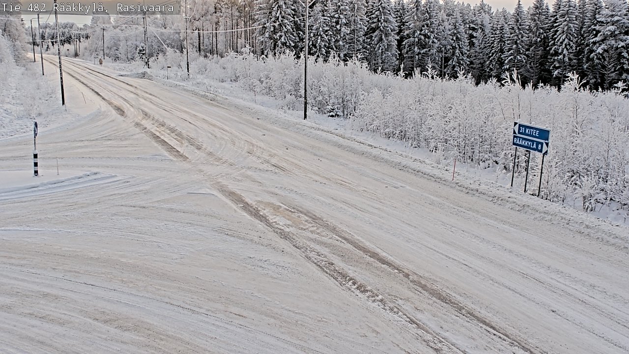 Weather Camera Image Väg 482 Rääkkylä, Rasivaara, Rääkkylä, Pohjois-Karjala