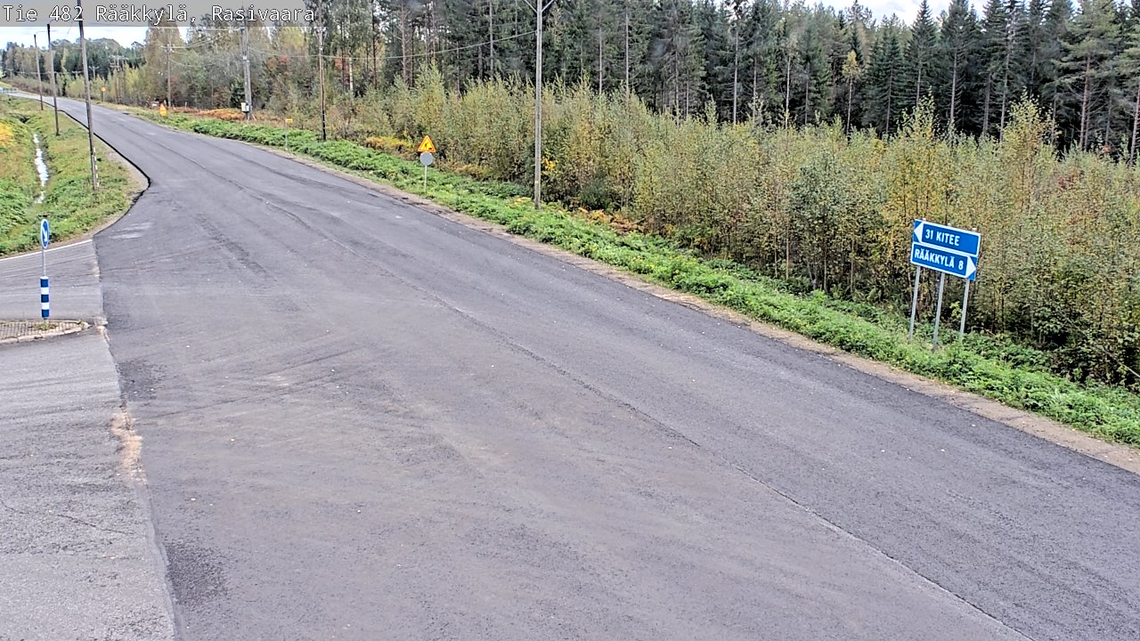 Weather Camera Image Väg 482 Rääkkylä, Rasivaara, Rääkkylä, Pohjois-Karjala