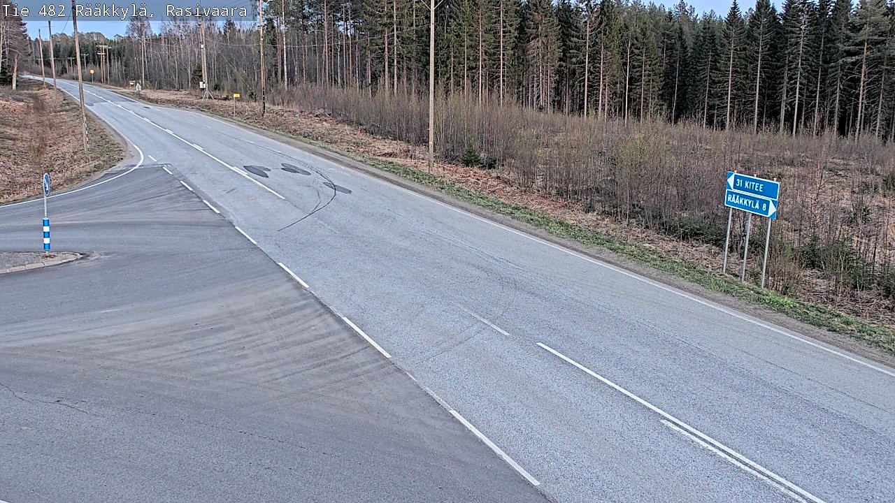 Weather Camera Image Väg 482 Rääkkylä, Rasivaara, Rääkkylä, Pohjois-Karjala