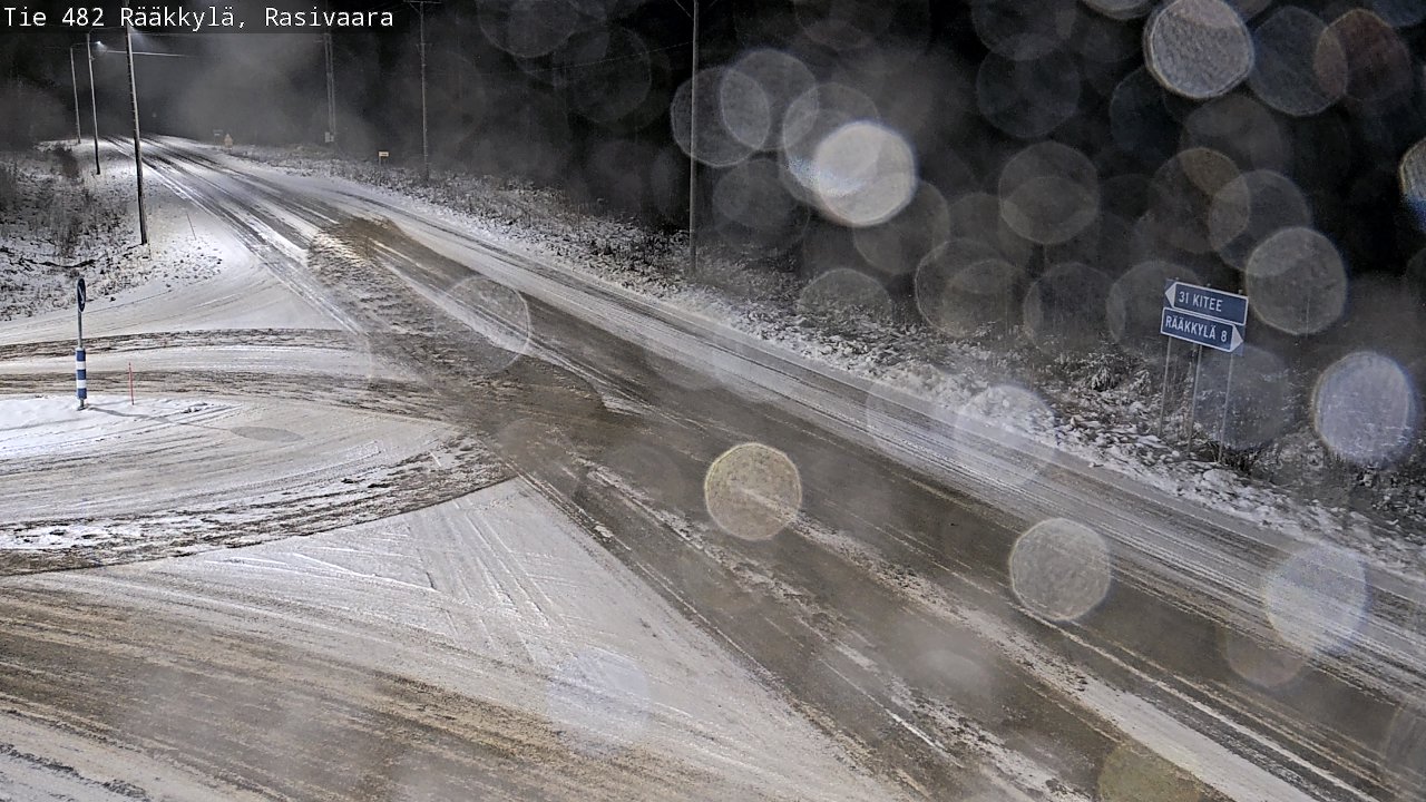 Weather Camera Image Väg 482 Rääkkylä, Rasivaara, Rääkkylä, Pohjois-Karjala