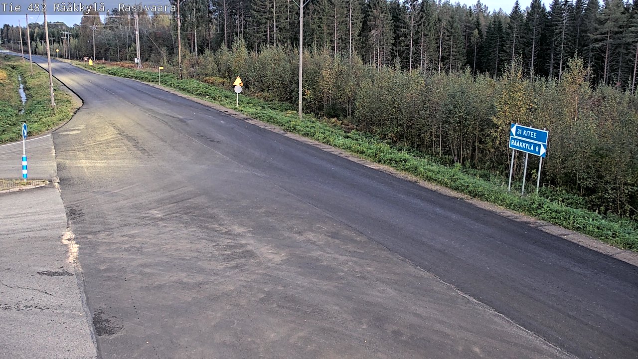 Weather Camera Image Väg 482 Rääkkylä, Rasivaara, Rääkkylä, Pohjois-Karjala