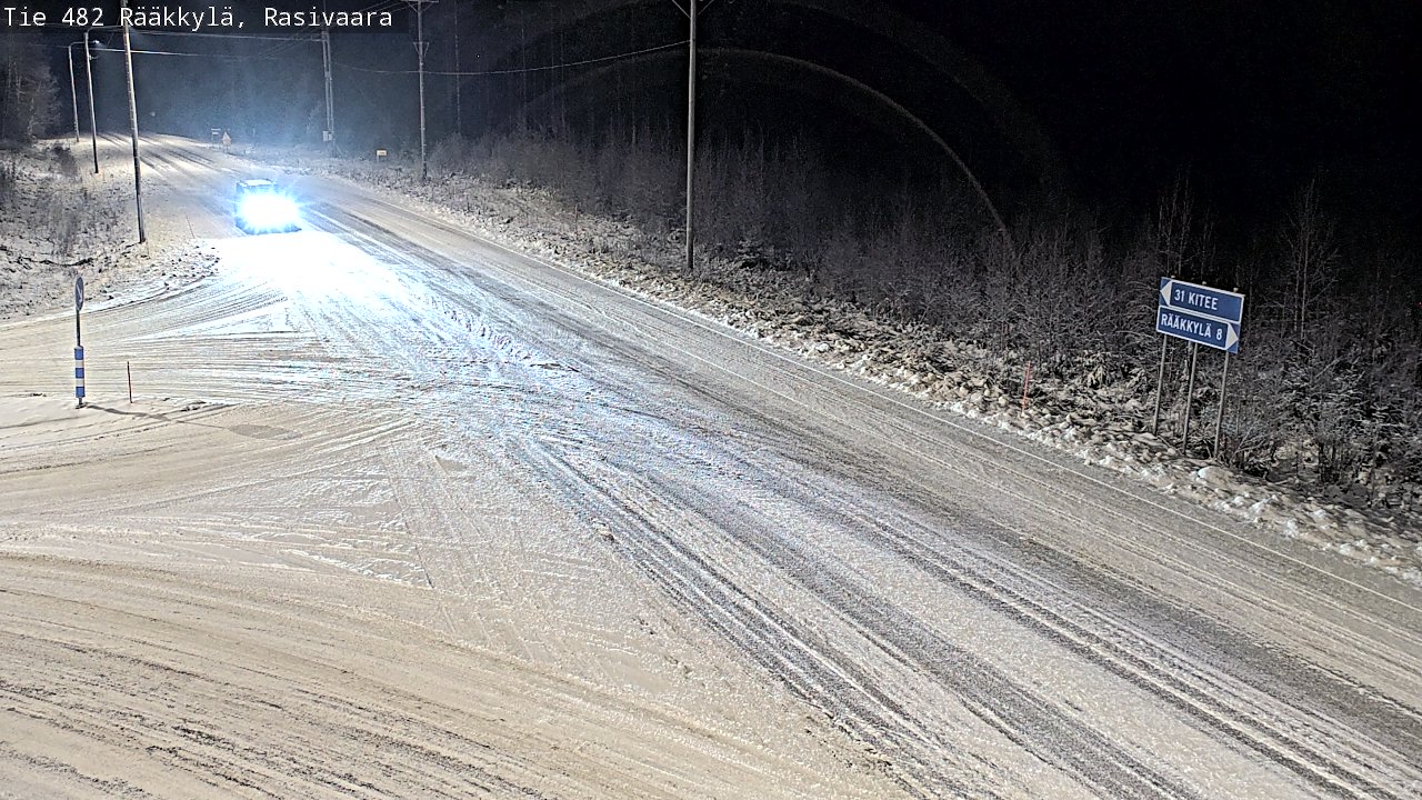 Weather Camera Image Väg 482 Rääkkylä, Rasivaara, Rääkkylä, Pohjois-Karjala