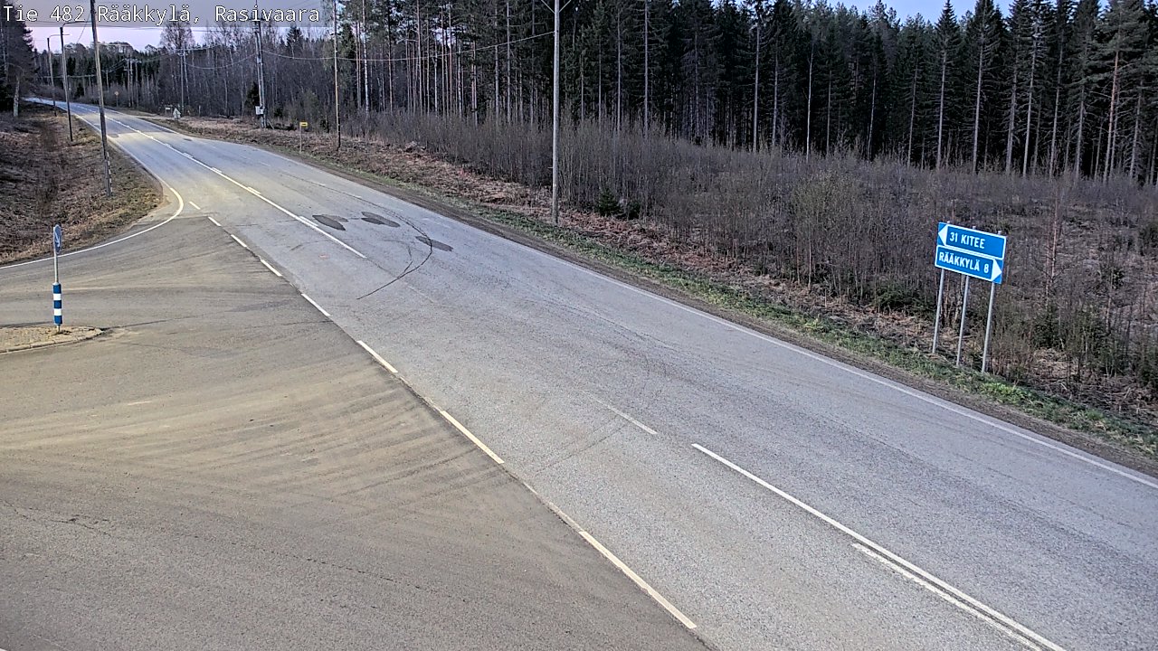 Weather Camera Image Väg 482 Rääkkylä, Rasivaara, Rääkkylä, Pohjois-Karjala