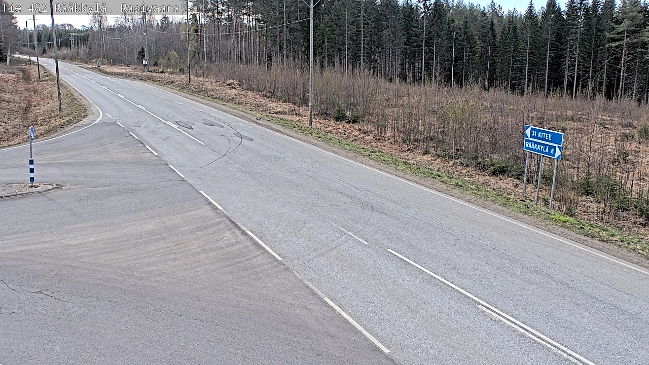 Weather Camera Image Väg 482 Rääkkylä, Rasivaara, Rääkkylä, Pohjois-Karjala