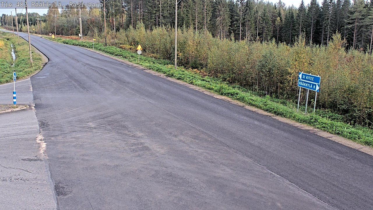 Weather Camera Image Väg 482 Rääkkylä, Rasivaara, Rääkkylä, Pohjois-Karjala