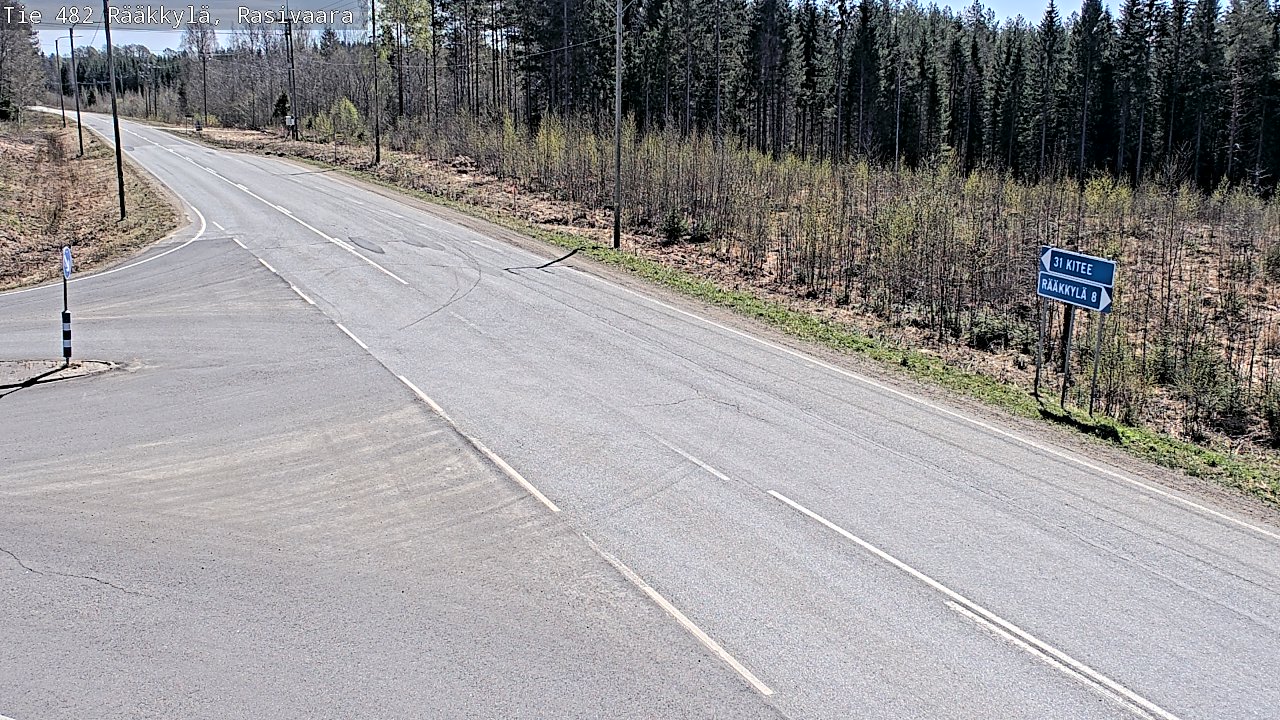 Weather Camera Image Road 482 Rääkkylä, Rasivaara, Rääkkylä, Pohjois-Karjala