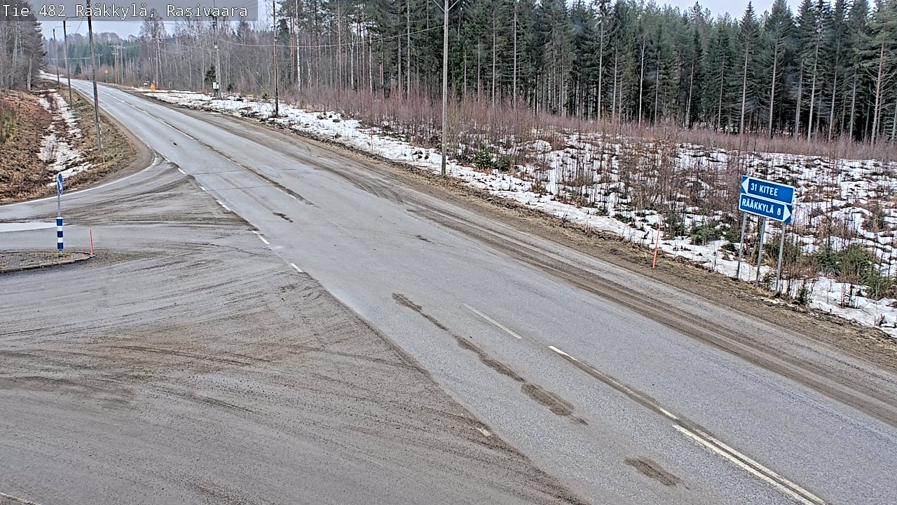 Weather Camera Image Road 482 Rääkkylä, Rasivaara, Rääkkylä, Pohjois-Karjala