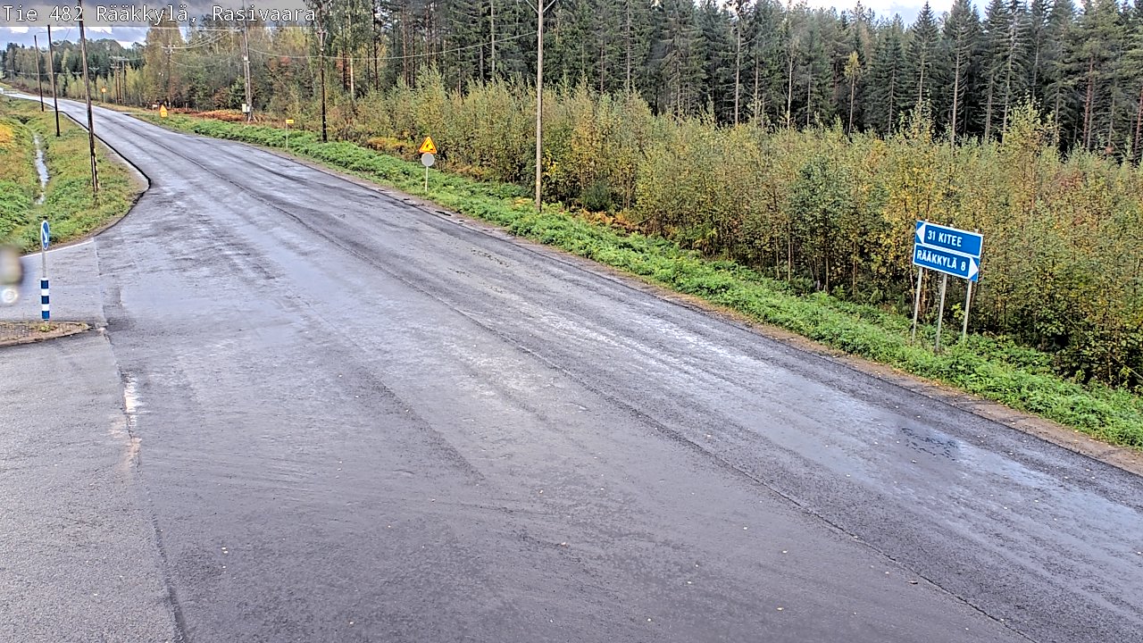 Weather Camera Image Väg 482 Rääkkylä, Rasivaara, Rääkkylä, Pohjois-Karjala