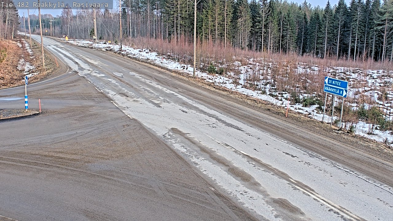 Weather Camera Image Road 482 Rääkkylä, Rasivaara, Rääkkylä, Pohjois-Karjala