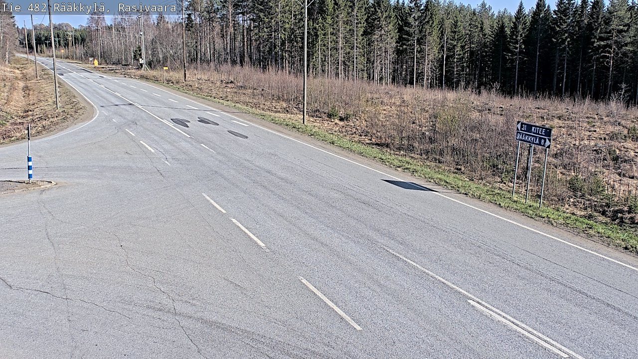 Weather Camera Image Väg 482 Rääkkylä, Rasivaara, Rääkkylä, Pohjois-Karjala