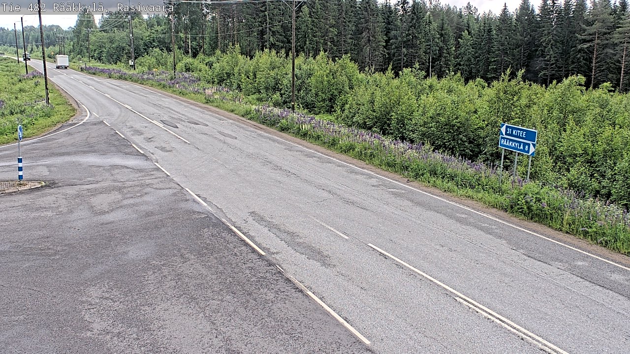 Weather Camera Image Väg 482 Rääkkylä, Rasivaara, Rääkkylä, Pohjois-Karjala